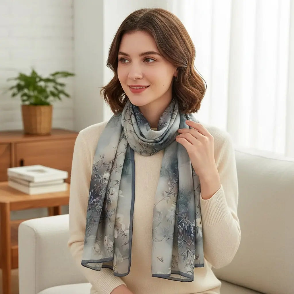 Foulard Soie Femme - NATALIA - Coeur de Foulard