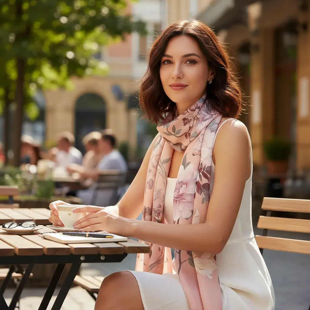 Foulard Soie Femme - NOELIA Coeur de Foulard