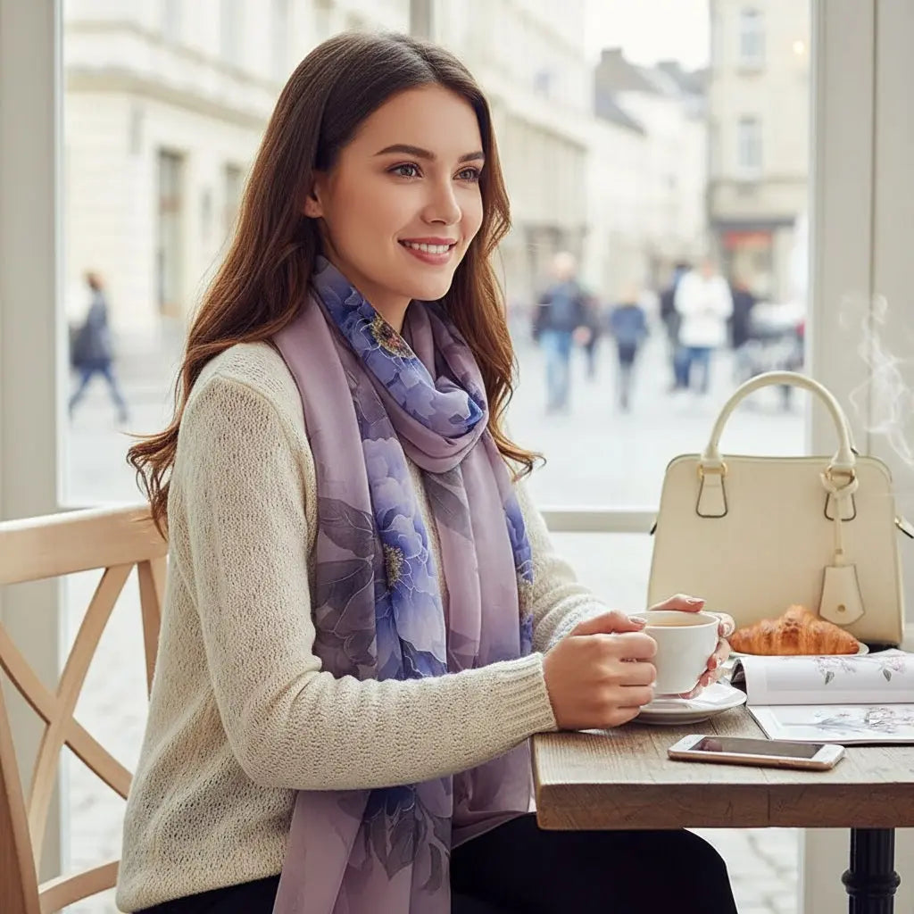 Foulard Soie - FUMIKO - Coeur de Foulard
