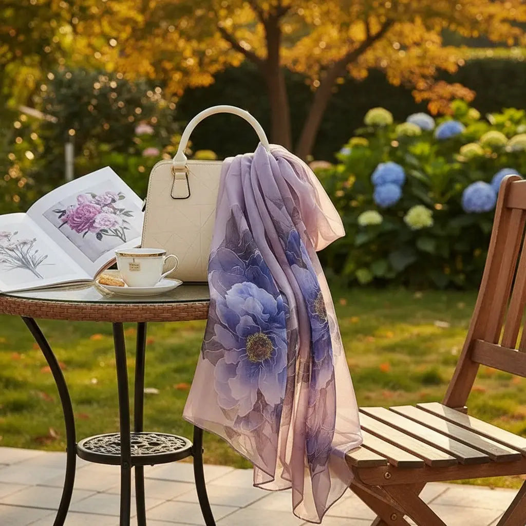 Foulard Soie - FUMIKO - Coeur de Foulard