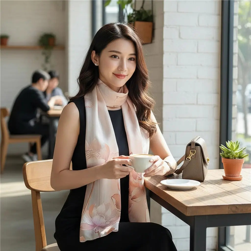 Foulard Soie - HANA - Coeur de Foulard