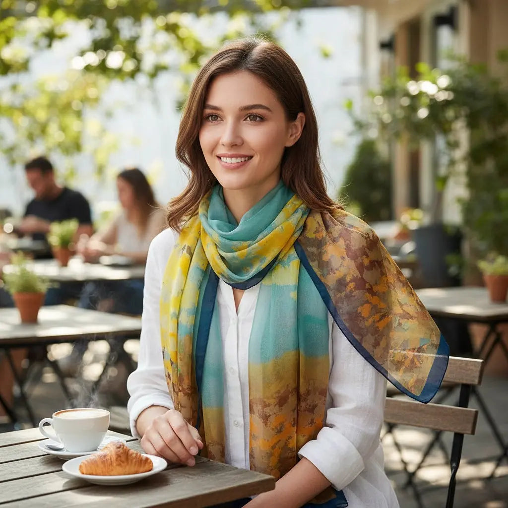 Foulard Soie - HARU - Coeur de Foulard