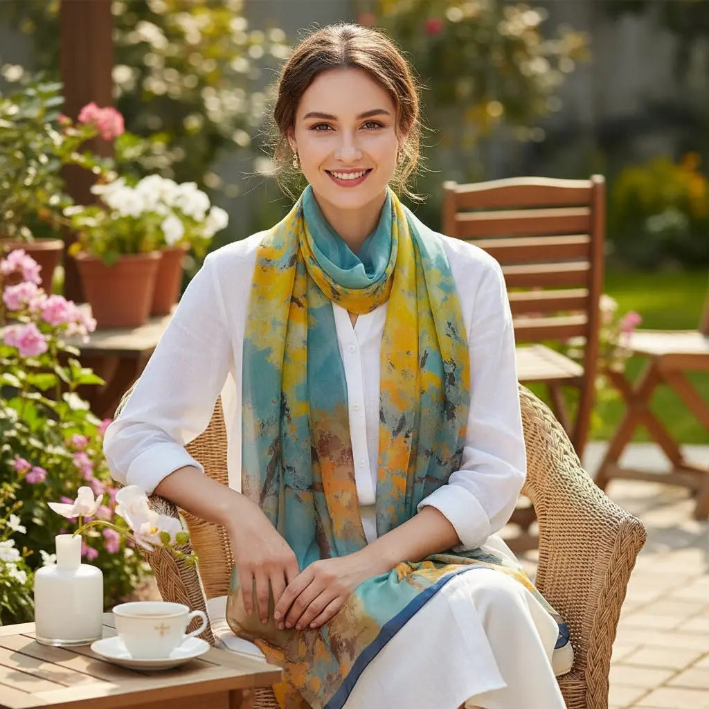 Foulard Soie - HARU - Coeur de Foulard