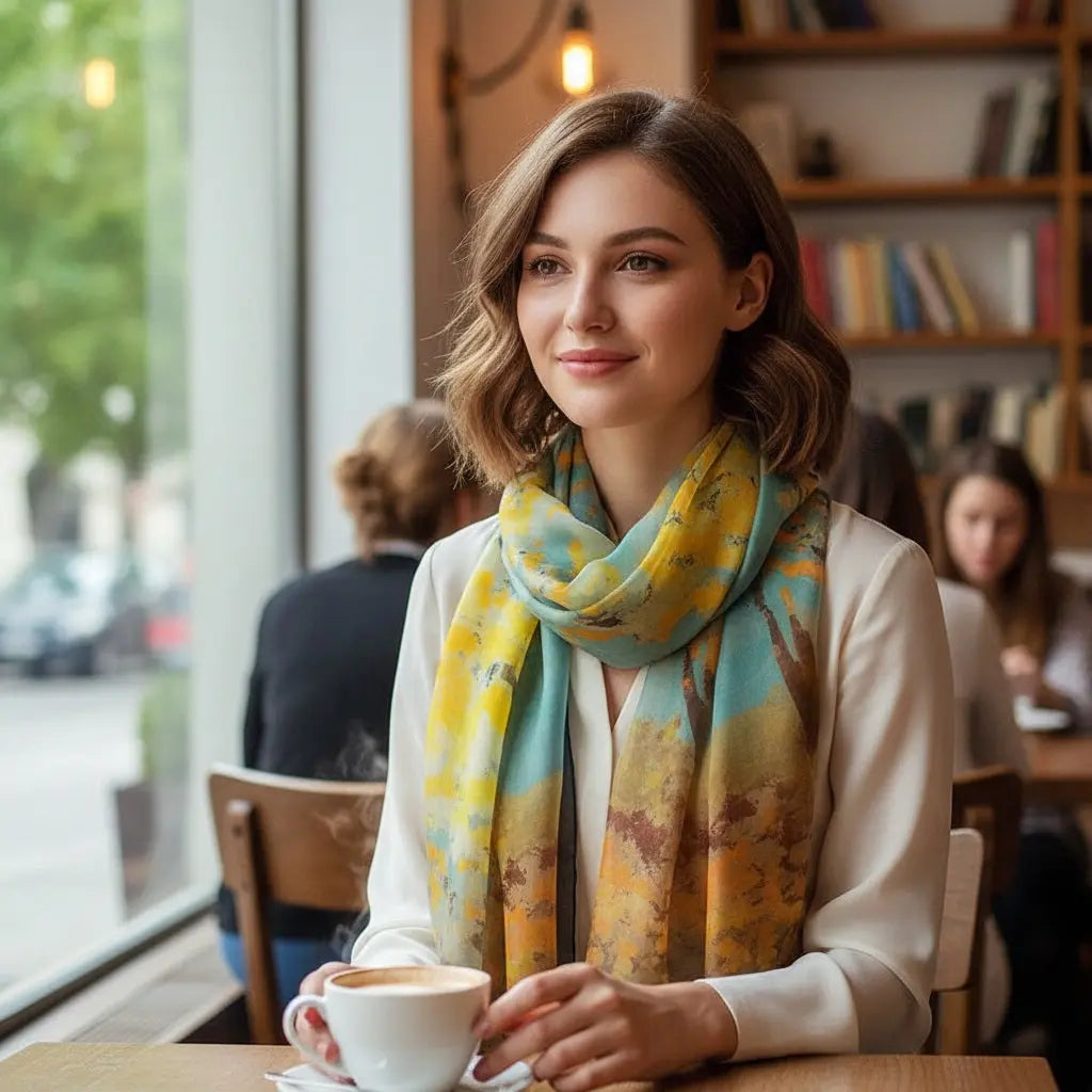 Foulard Soie - HARU - Coeur de Foulard