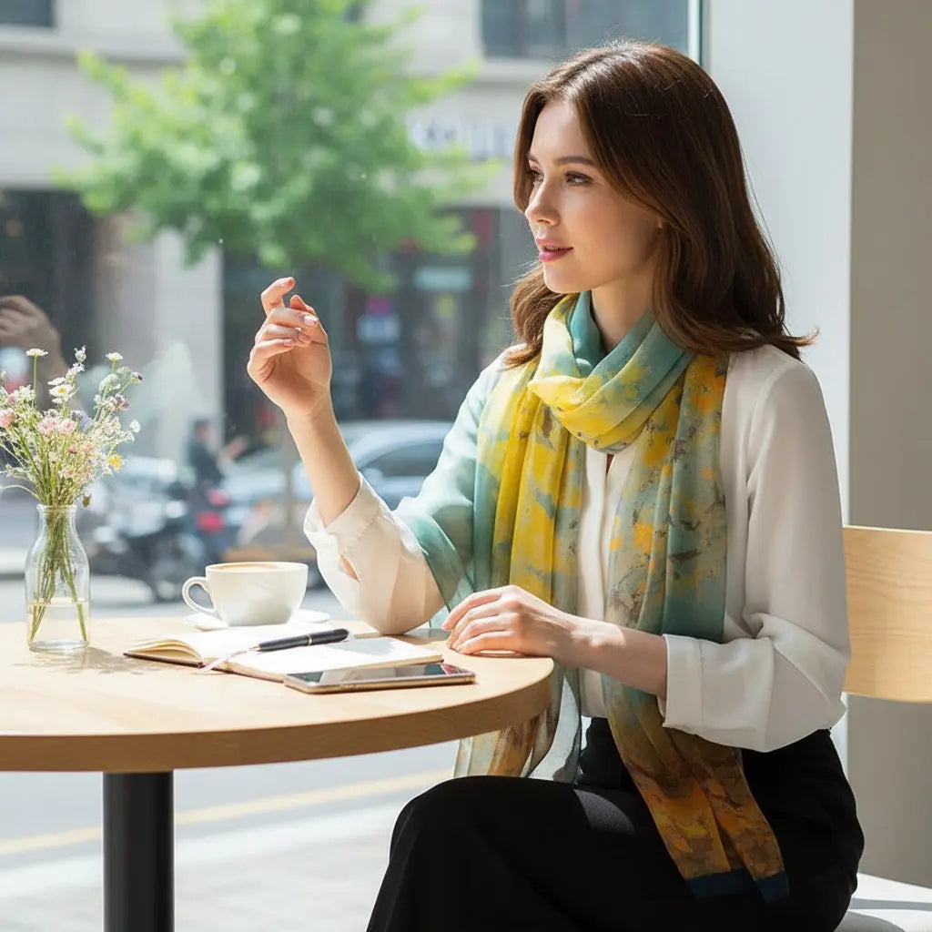Foulard Soie - HARU - Coeur de Foulard
