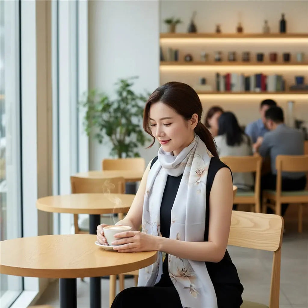 Foulard Soie - HEEJIN - Coeur de Foulard