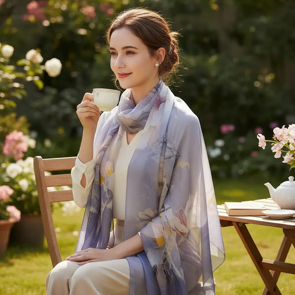 Foulard Soie - HIKARI - Coeur de Foulard