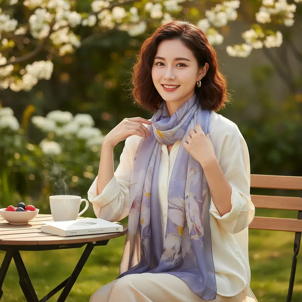 Foulard Soie - HIKARI - Coeur de Foulard