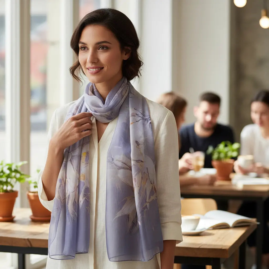 Foulard Soie - HIKARI - Coeur de Foulard