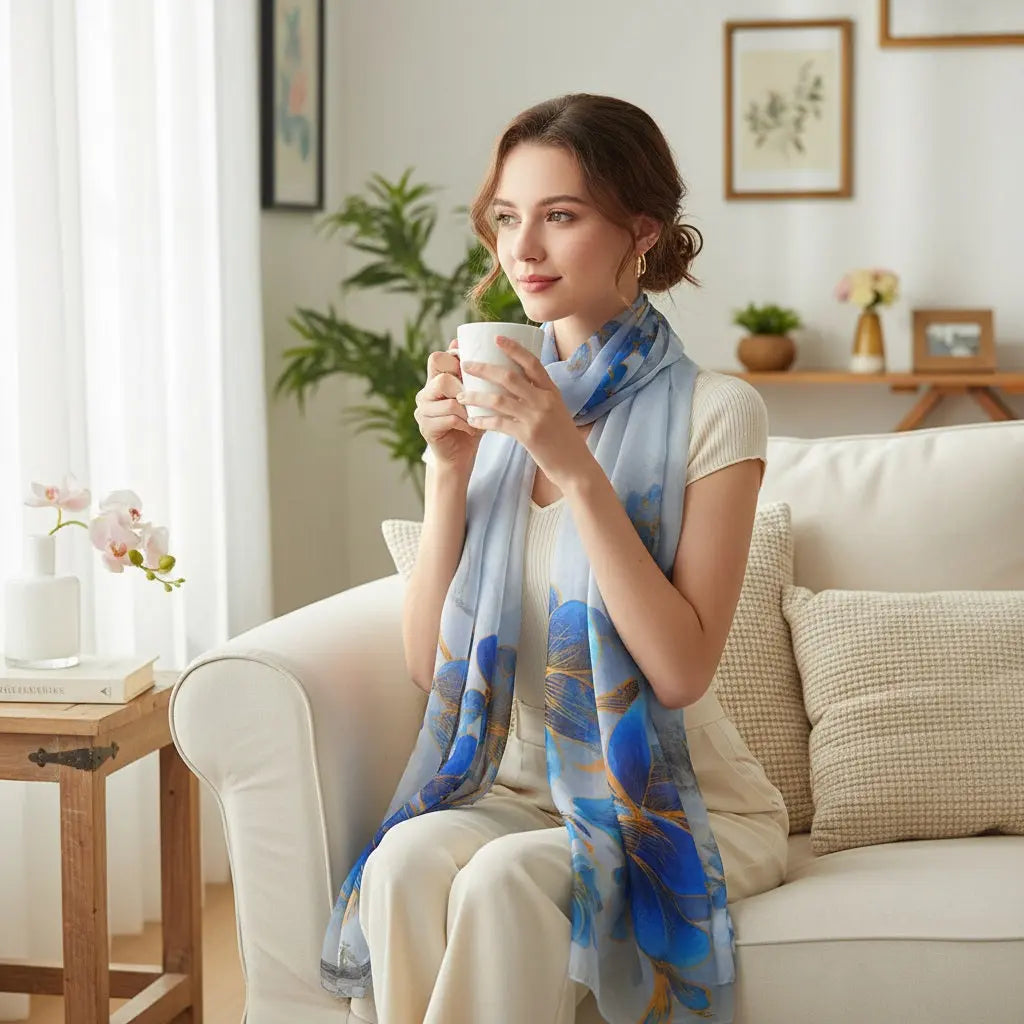 Foulard Soie - HITOMI - Coeur de Foulard