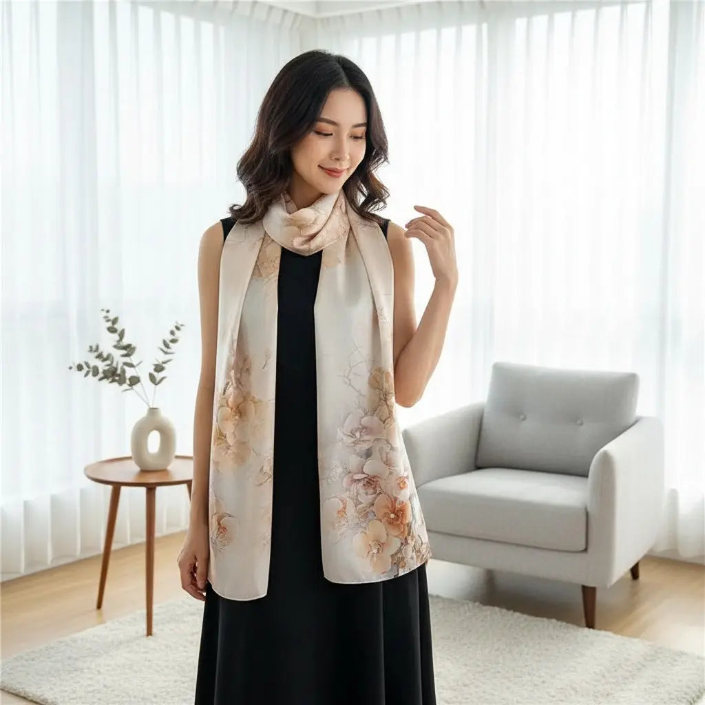 Foulard Soie - HYEBIN - Coeur de Foulard