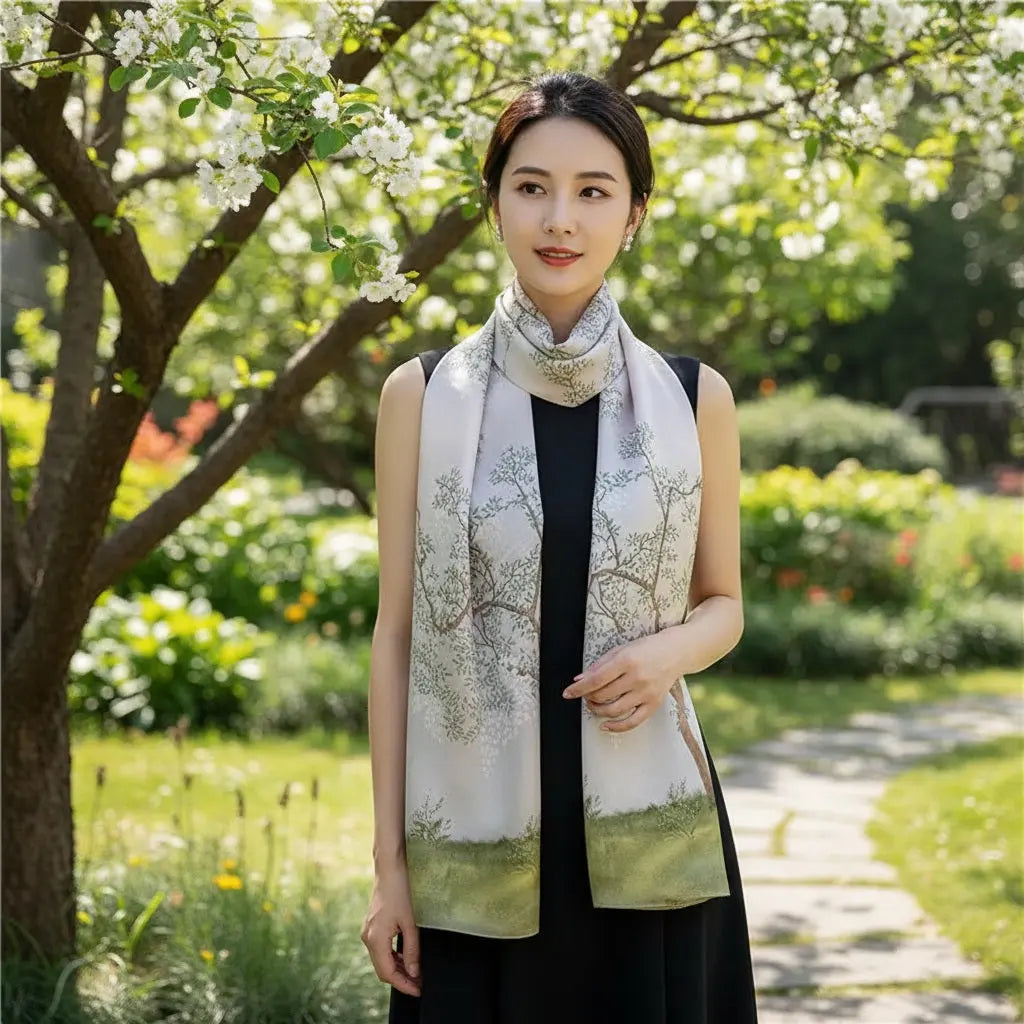 Foulard Soie - HYEJIN - Coeur de Foulard