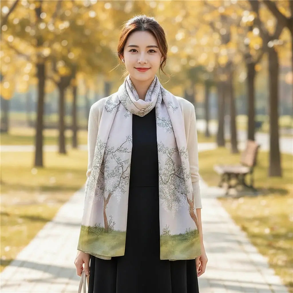 Foulard Soie - HYEJIN - Coeur de Foulard
