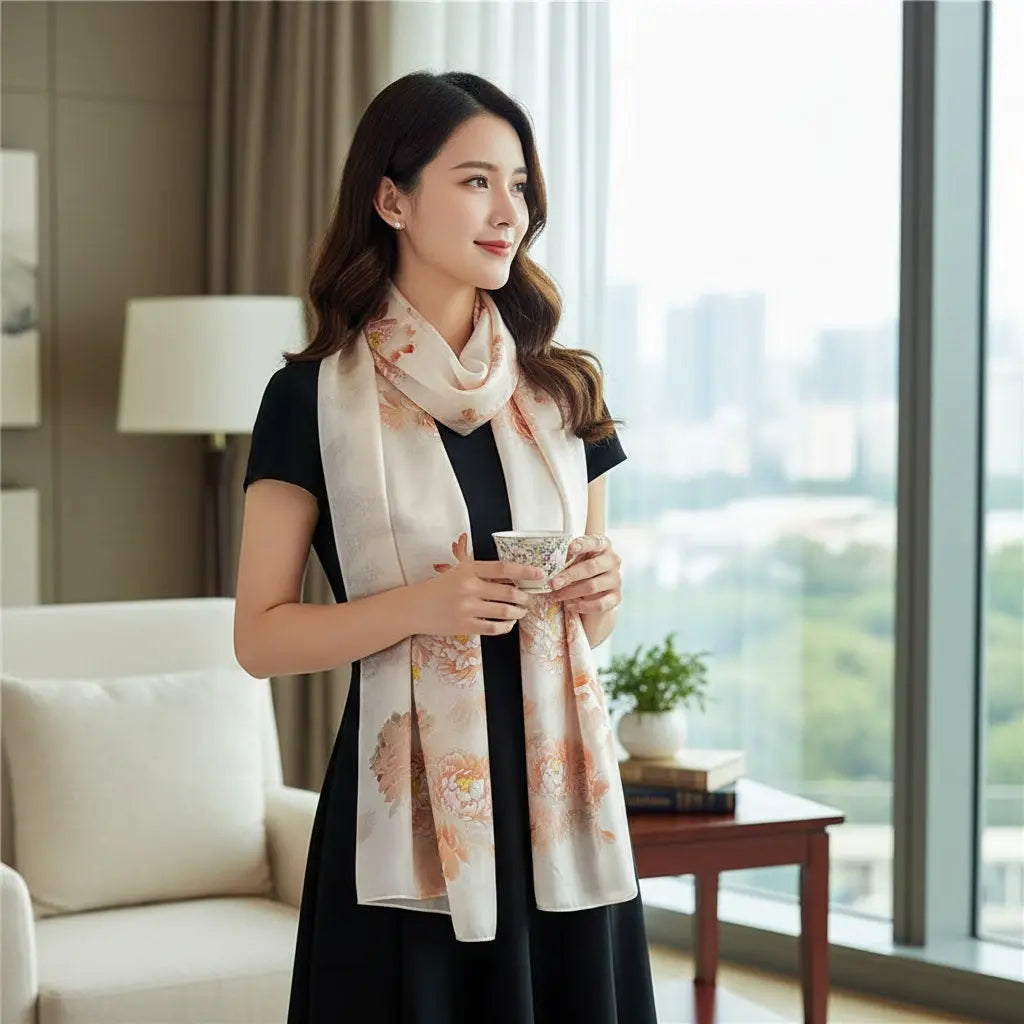 Foulard Soie - JIHYE Coeur de Foulard