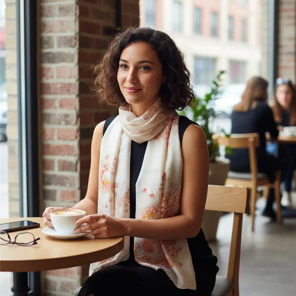 Foulard Soie - JIHYE Coeur de Foulard