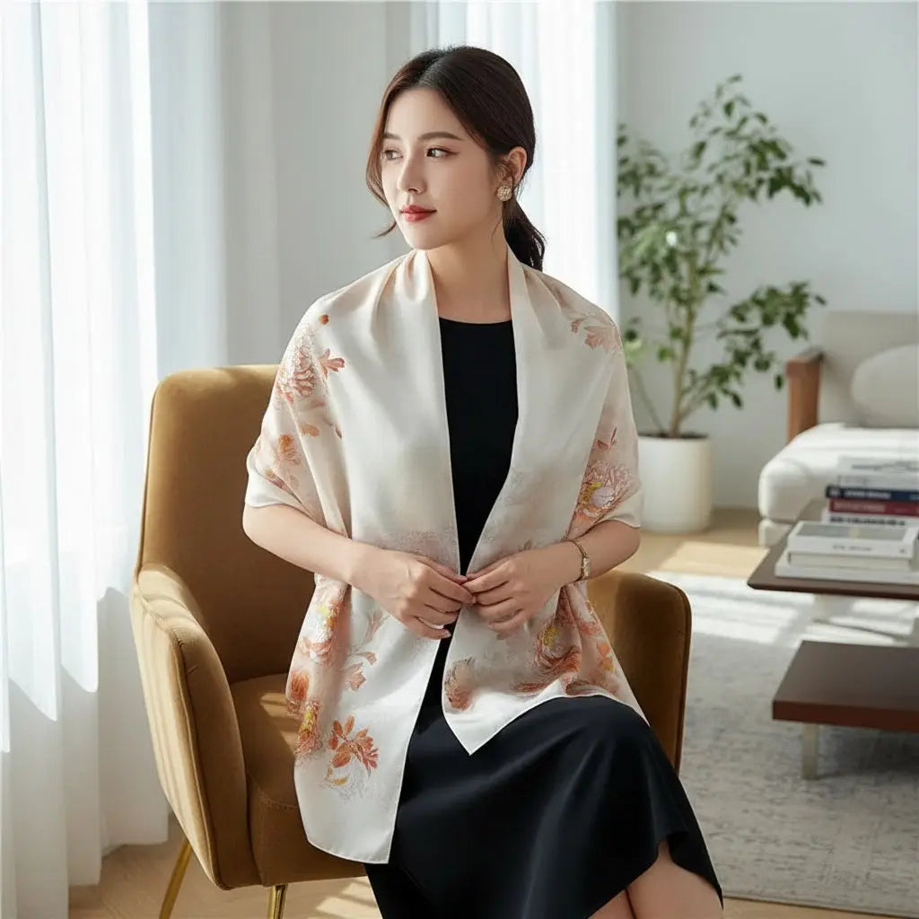 Foulard Soie - JIHYE Coeur de Foulard
