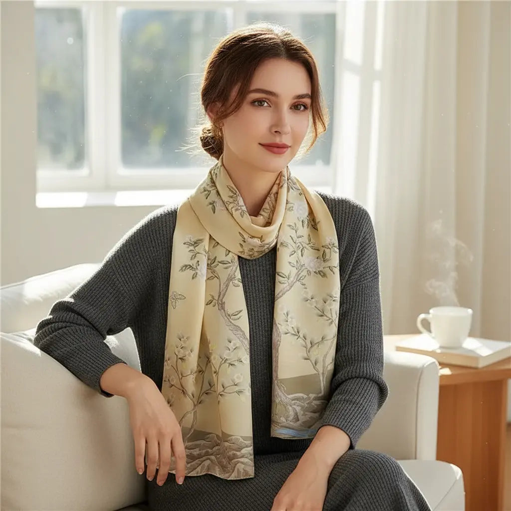 Foulard Soie - JIJOO - Coeur de Foulard