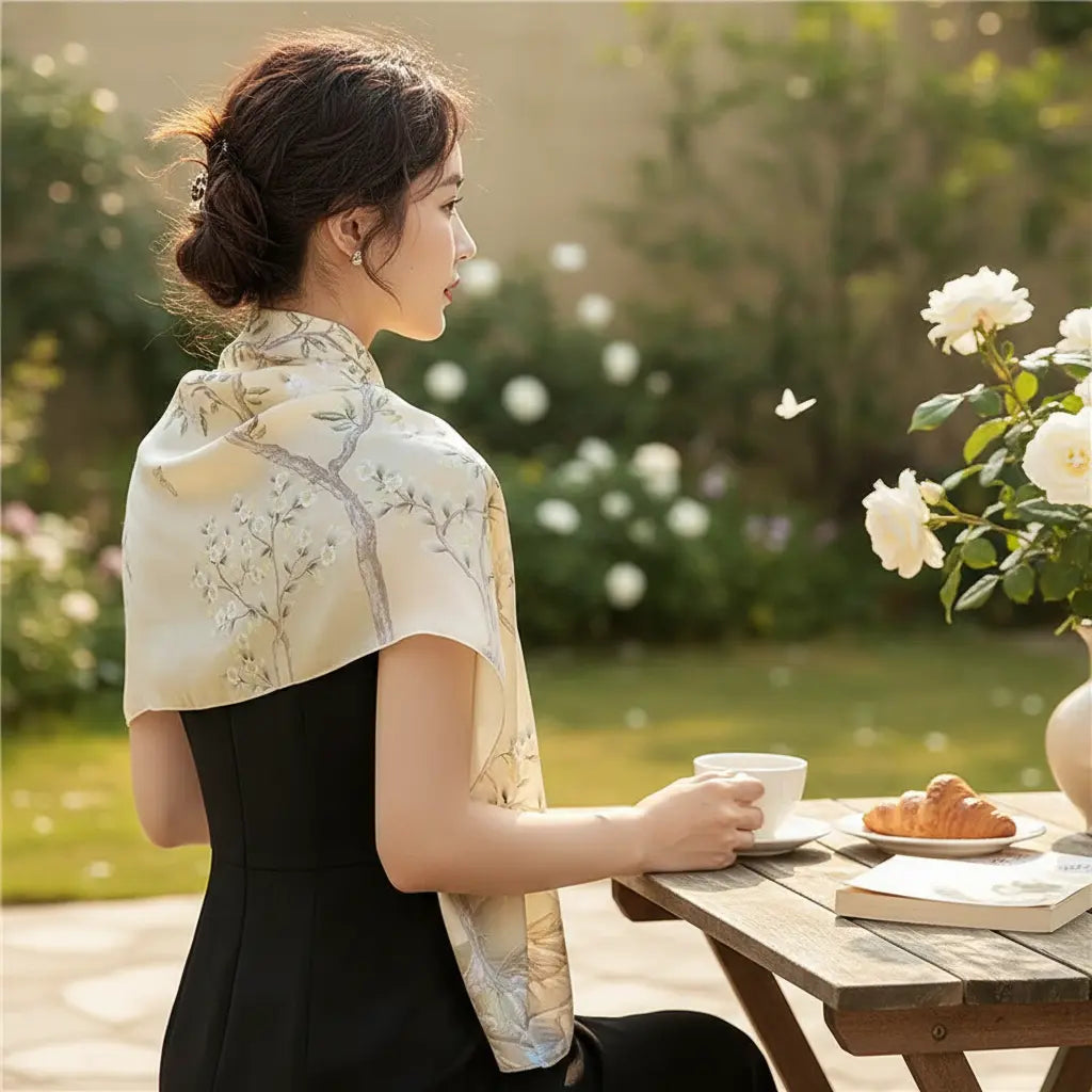 Foulard Soie - JIJOO Coeur de Foulard