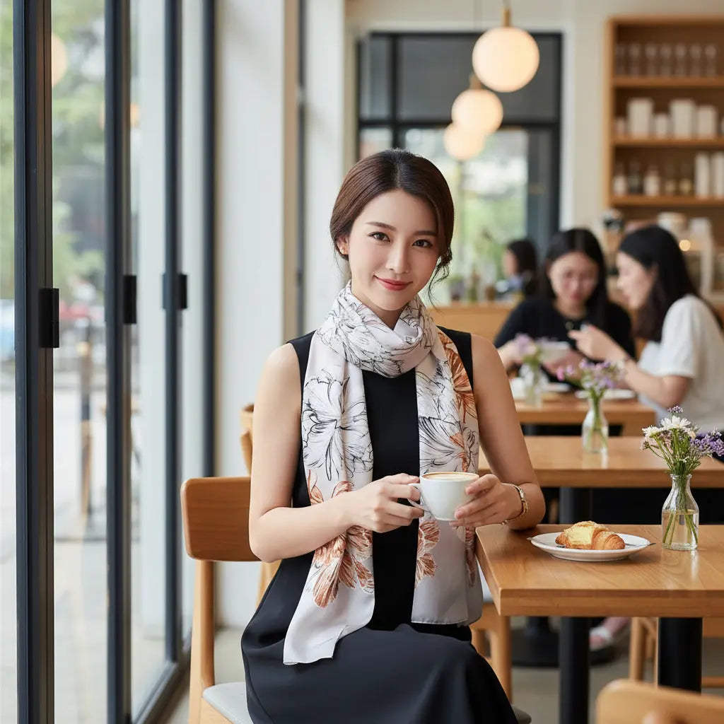 Foulard Soie - JINA - Coeur de Foulard