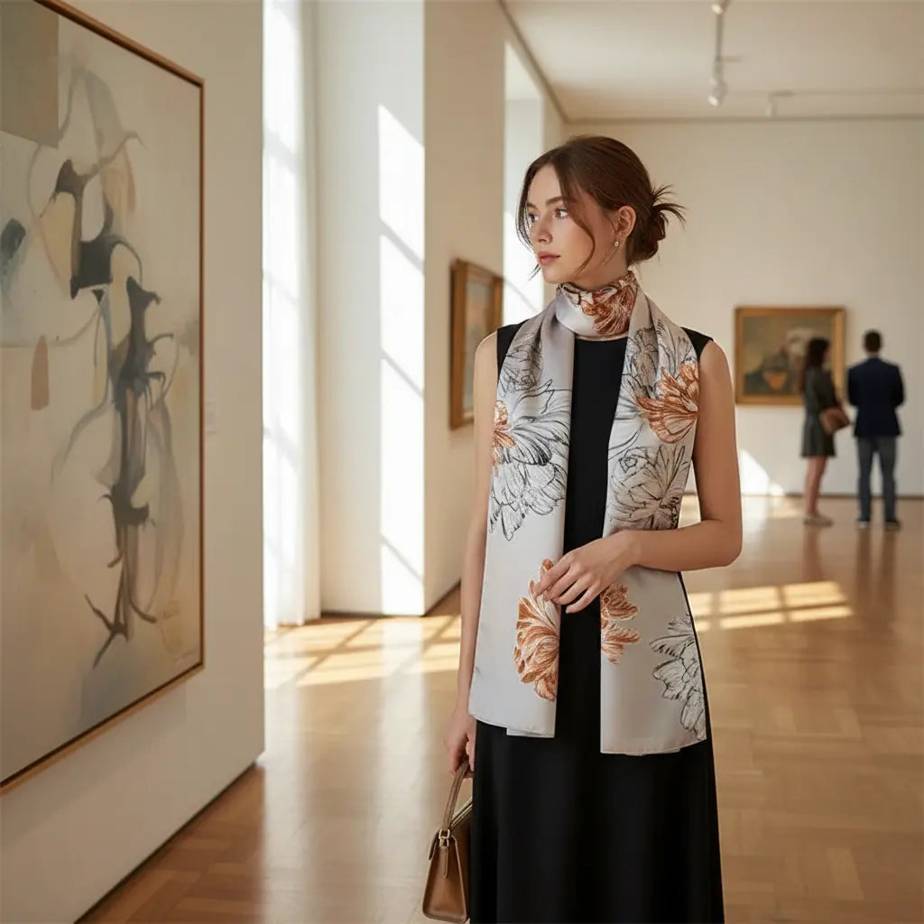 Foulard Soie - JINA - Coeur de Foulard