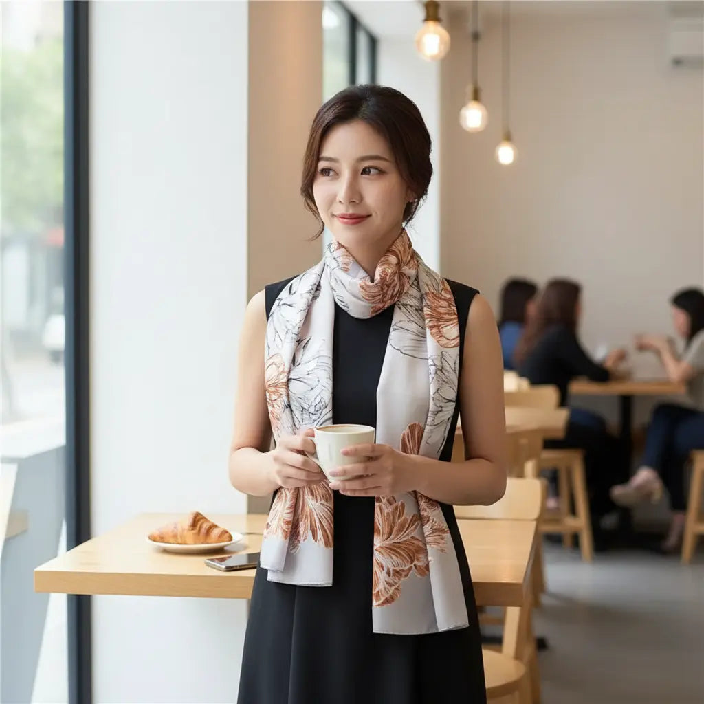 Foulard Soie - JINA - Coeur de Foulard