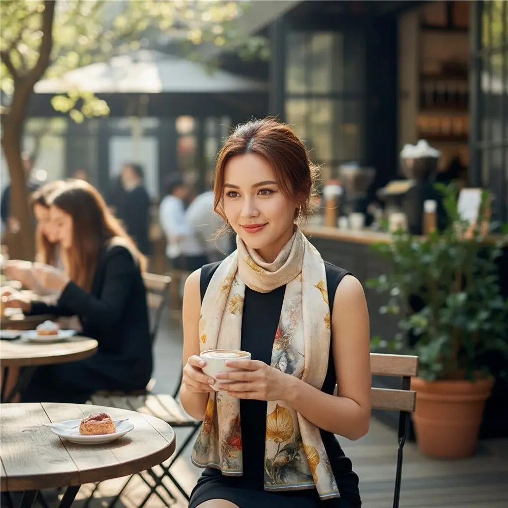 Foulard Soie - JITSUKO - Coeur de Foulard