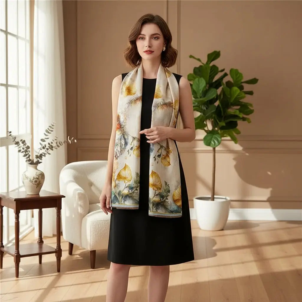 Foulard Soie - JITSUKO - Coeur de Foulard