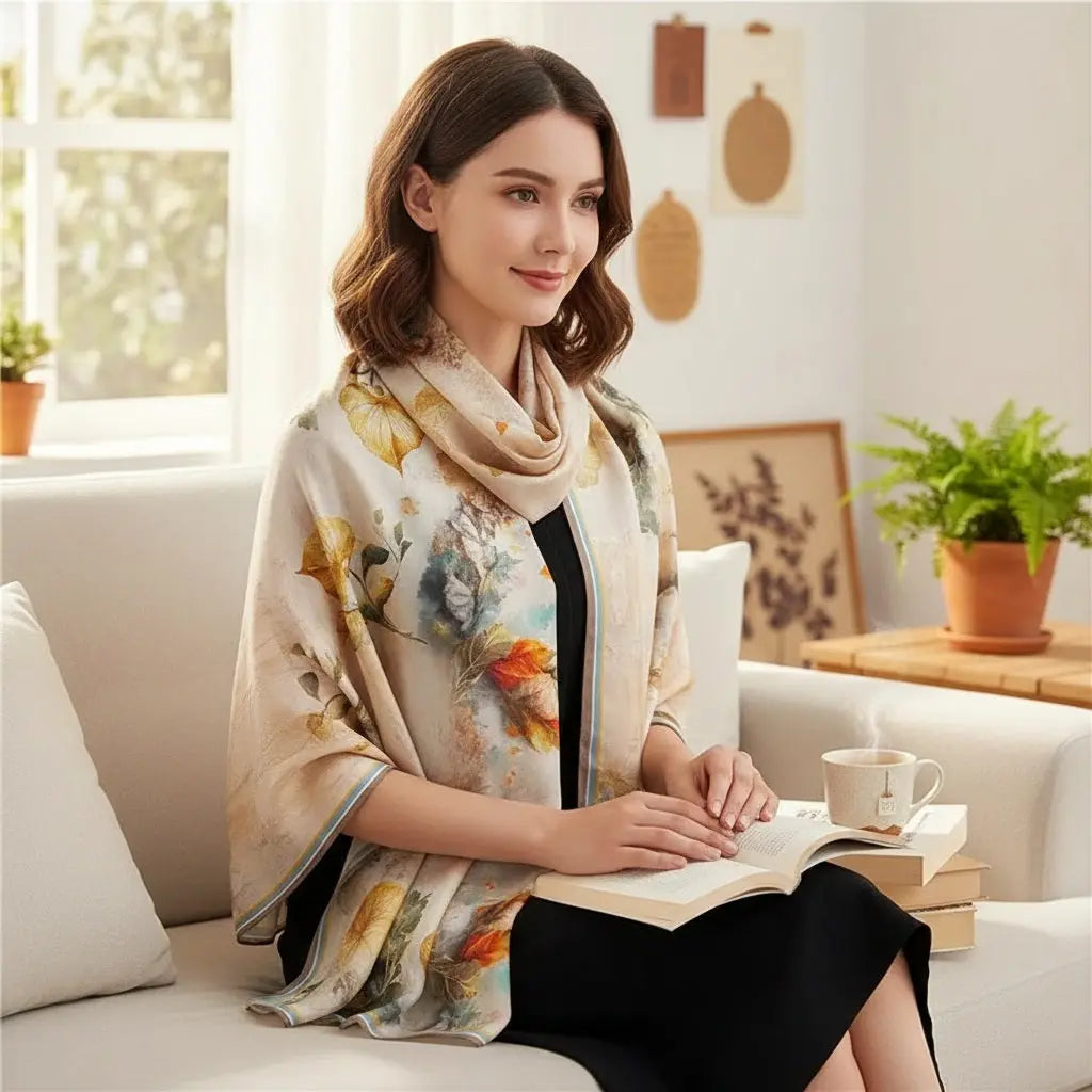 Foulard Soie - JITSUKO - Coeur de Foulard