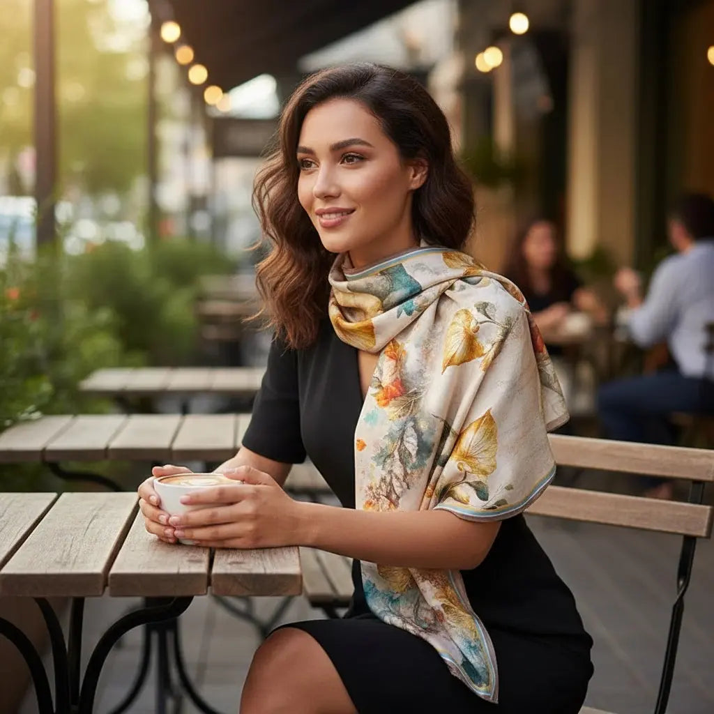 Foulard Soie - JITSUKO - Coeur de Foulard