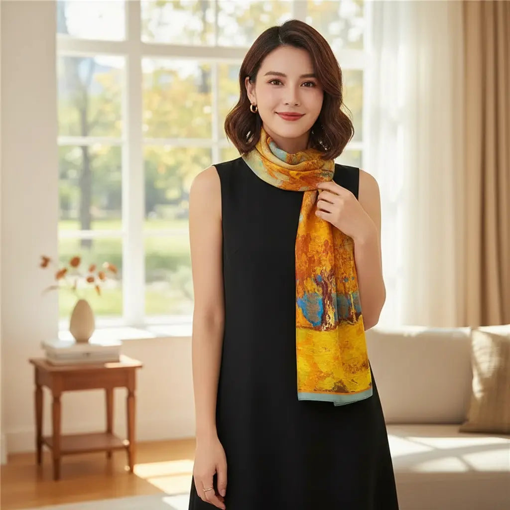 Foulard Soie - JIYEON - Coeur de Foulard