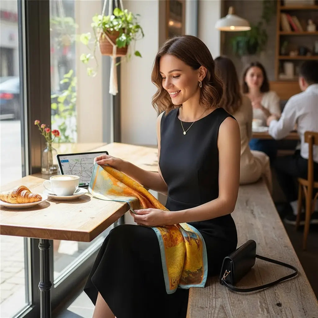 Foulard Soie - JIYEON - Coeur de Foulard
