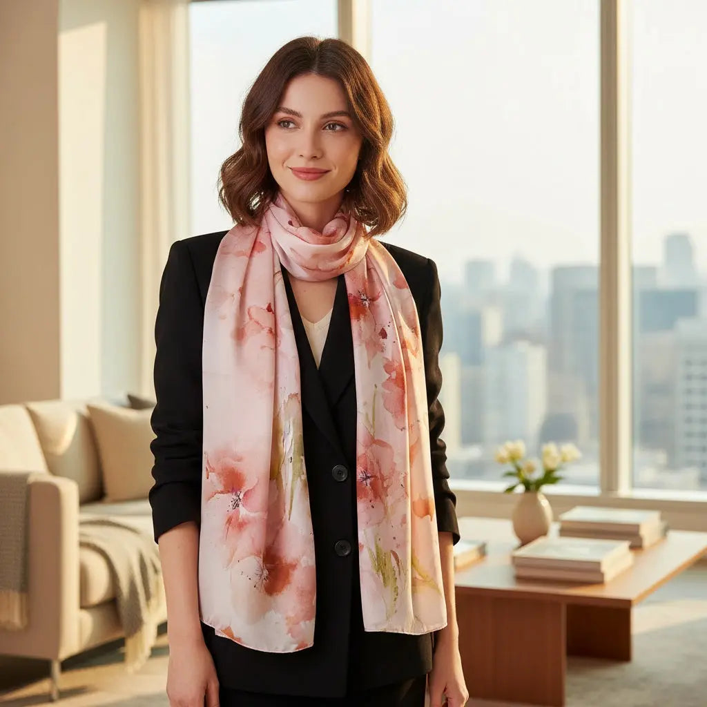 Foulard Soie - JUN - Coeur de Foulard