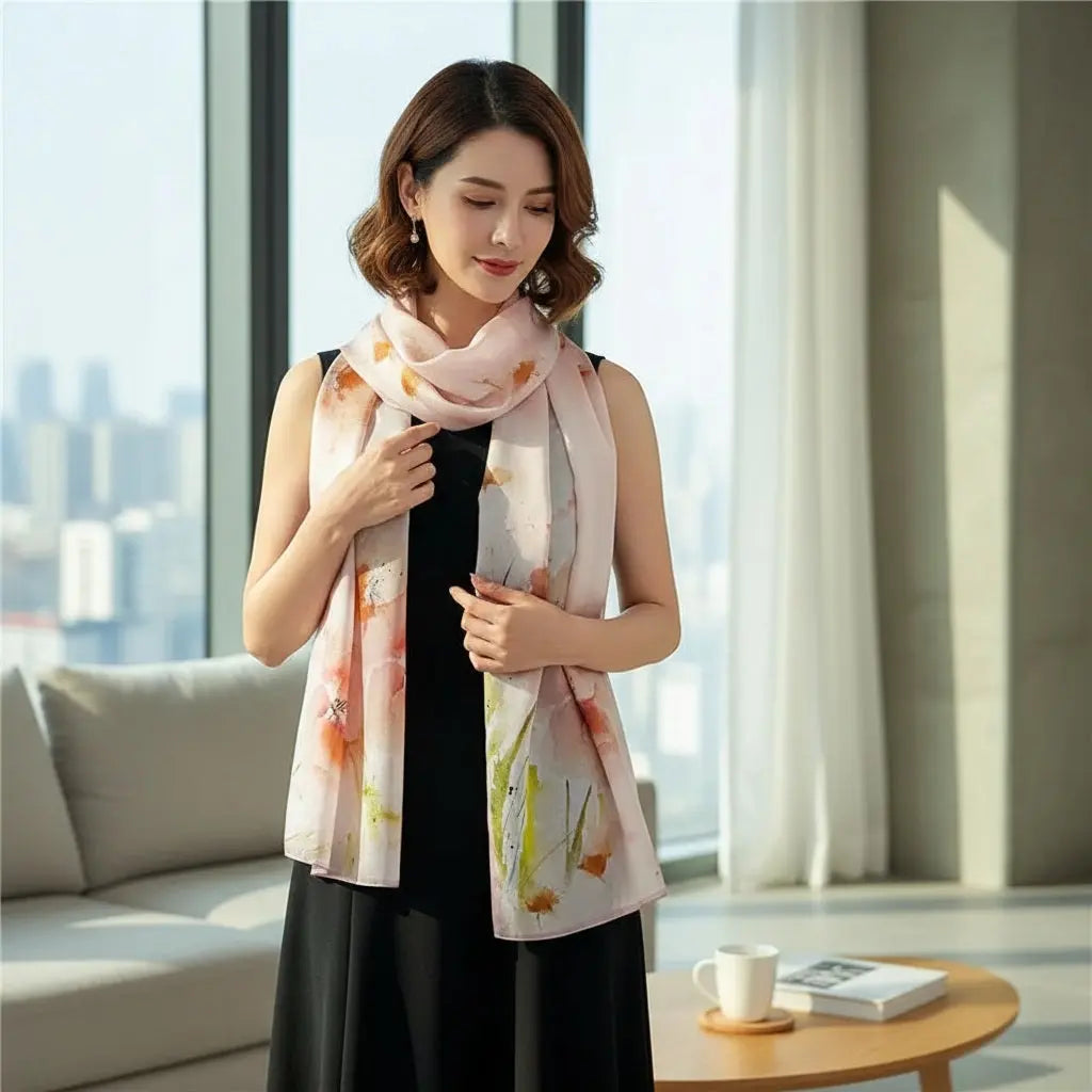 Foulard Soie - JUN - Coeur de Foulard