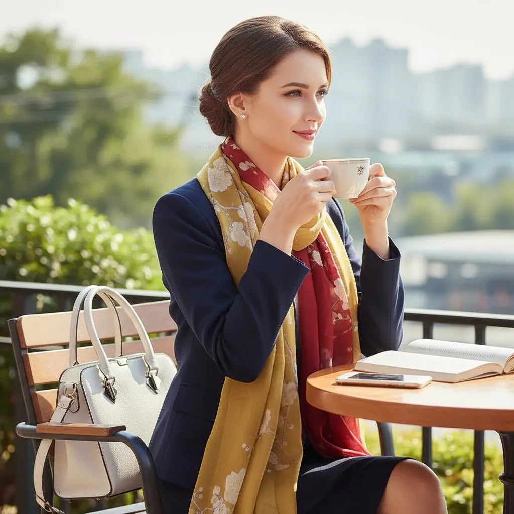 Foulard Soie - JUNKO - Coeur de Foulard