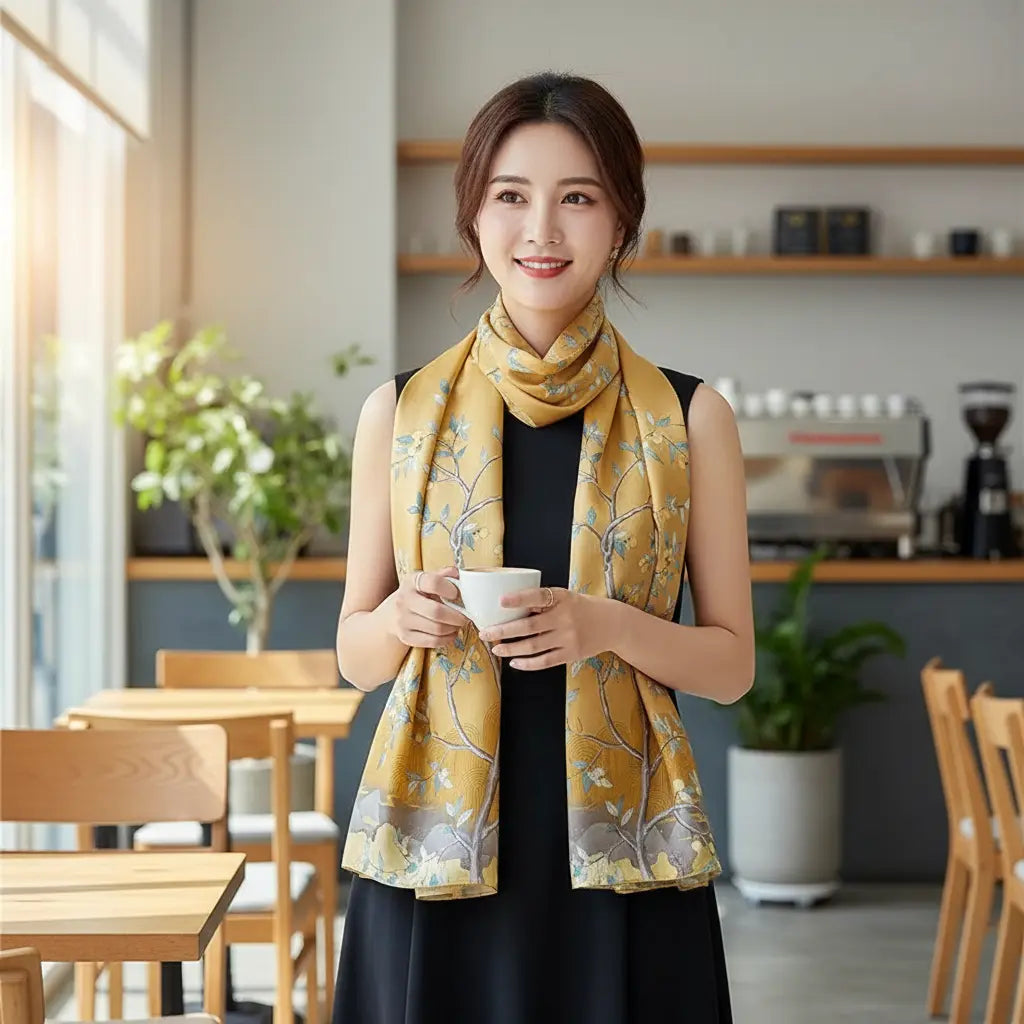 Foulard Soie - JYOTI - Coeur de Foulard