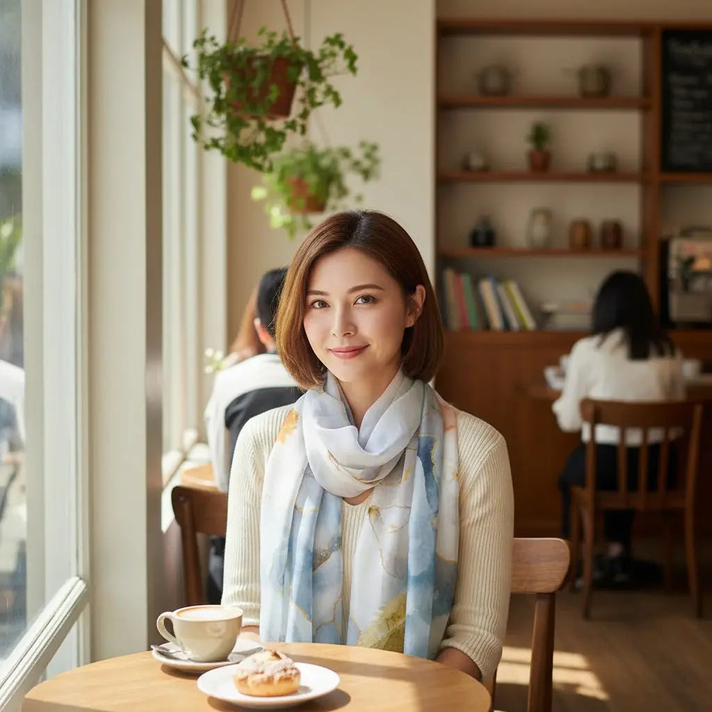 Foulard Soie - KAEDE - Coeur de Foulard