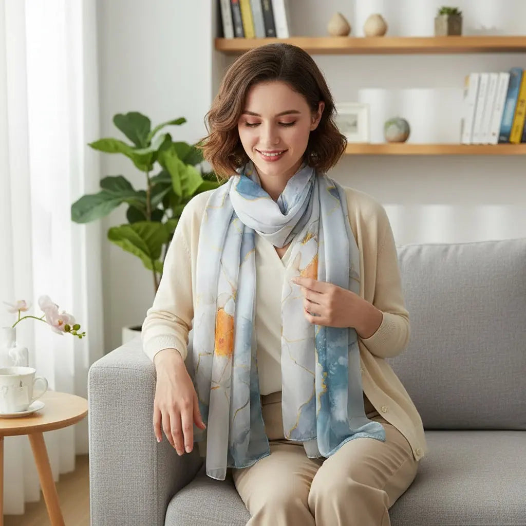 Foulard Soie - KAEDE - Coeur de Foulard