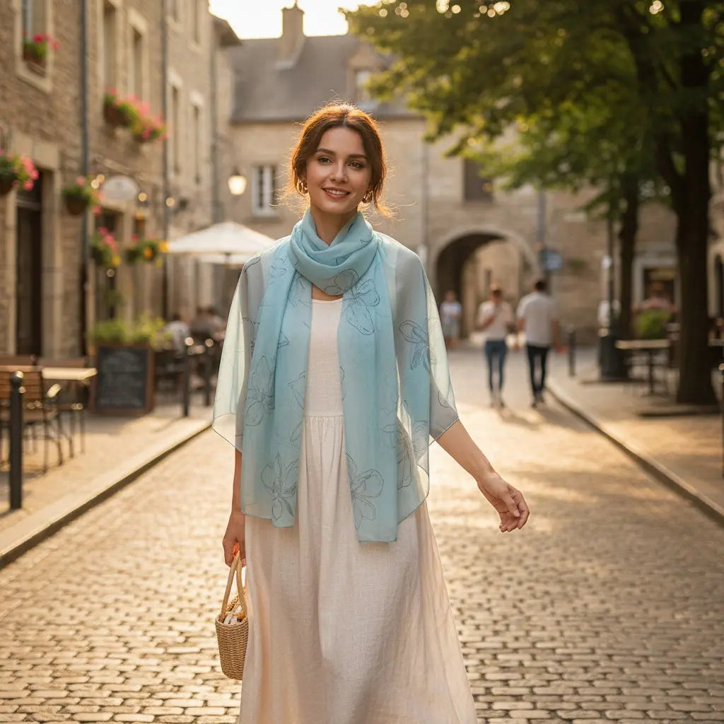 Foulard Soie - KAORI - Coeur de Foulard