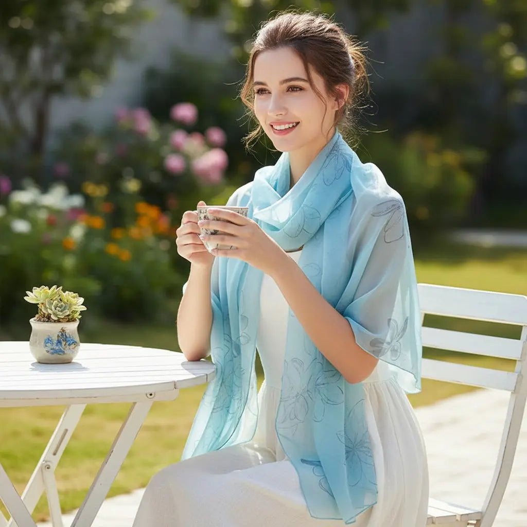 Foulard Soie - KAORI - Coeur de Foulard