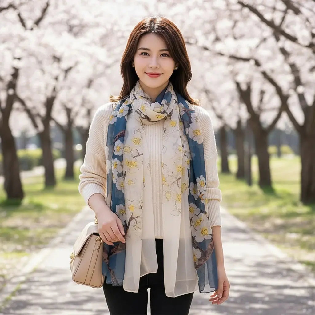 Foulard Soie - KYOKO - Coeur de Foulard
