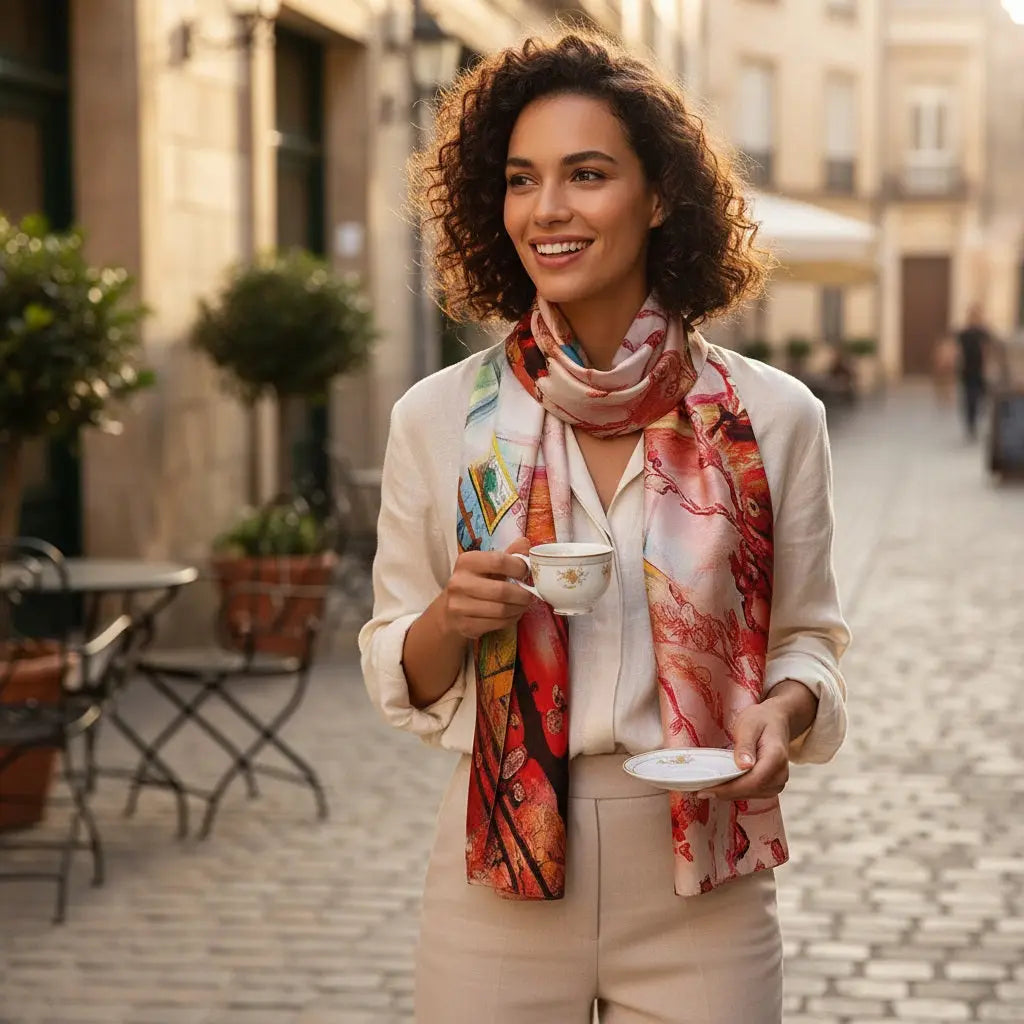 Foulard Soie - MINAMI - Coeur de Foulard