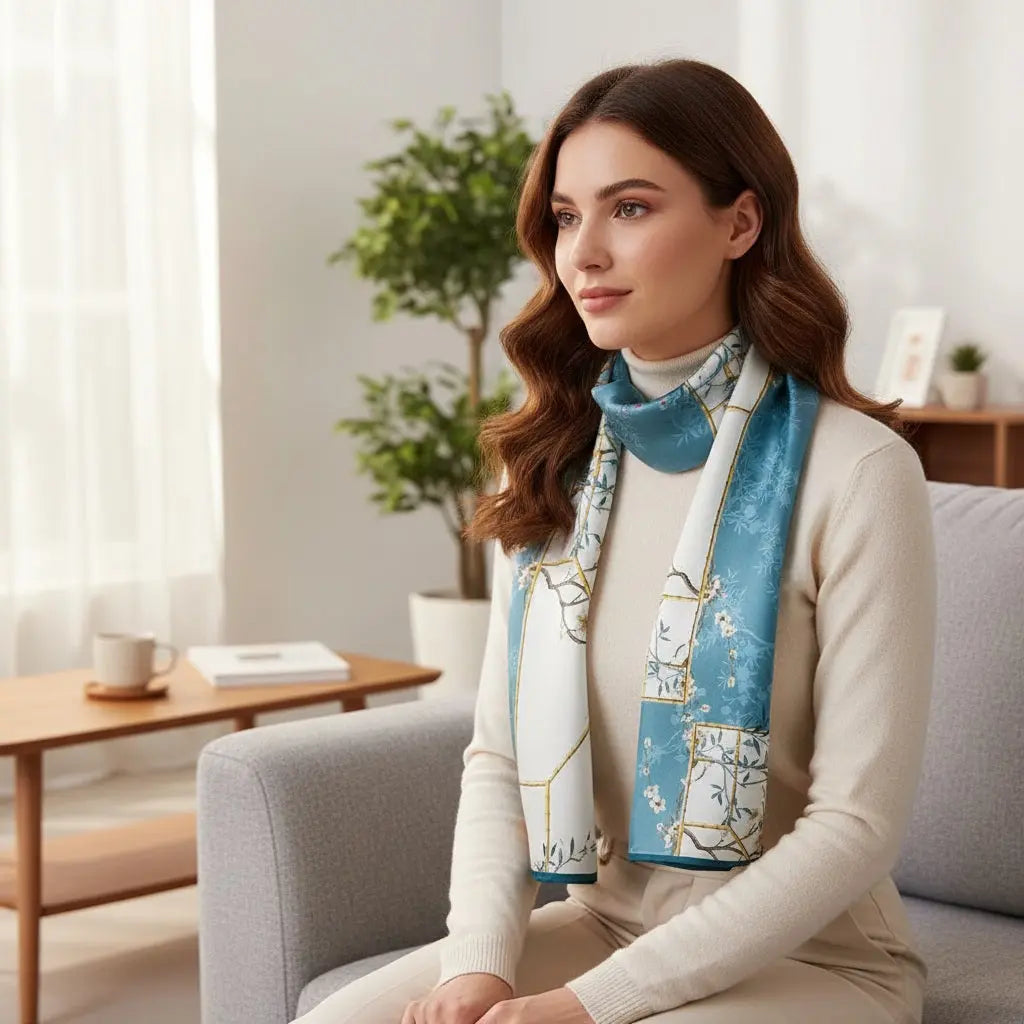 Foulard Soie - MIYUKI - Coeur de Foulard