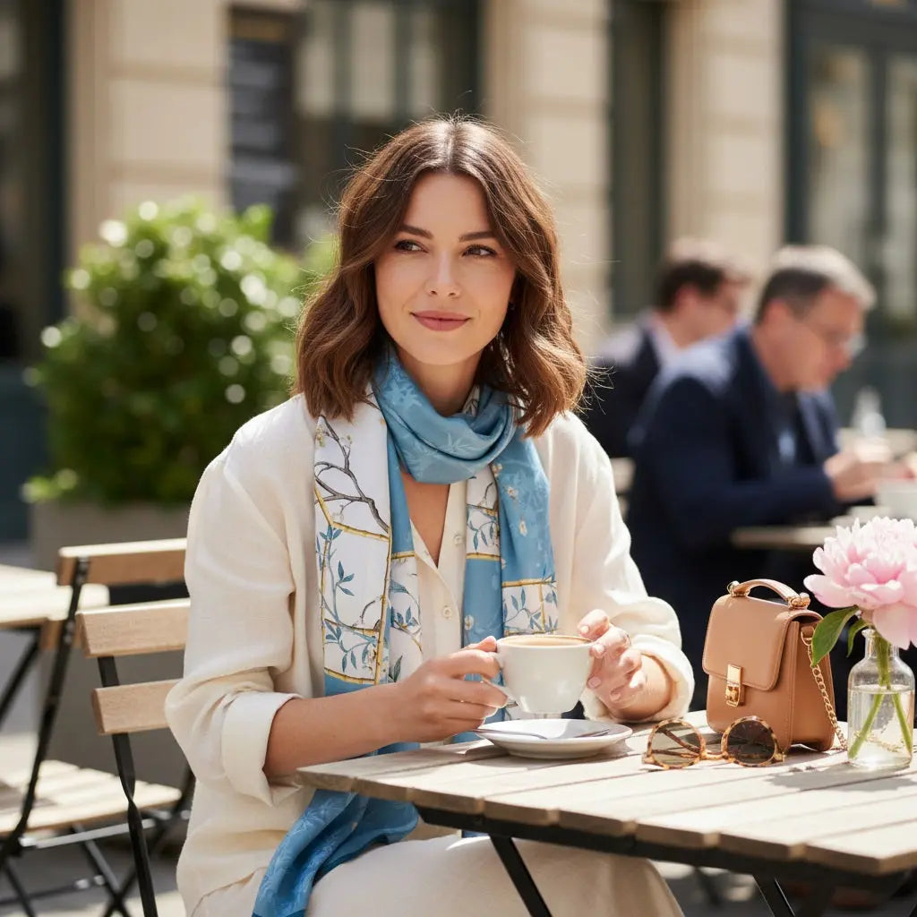 Foulard Soie - MIYUKI - Coeur de Foulard