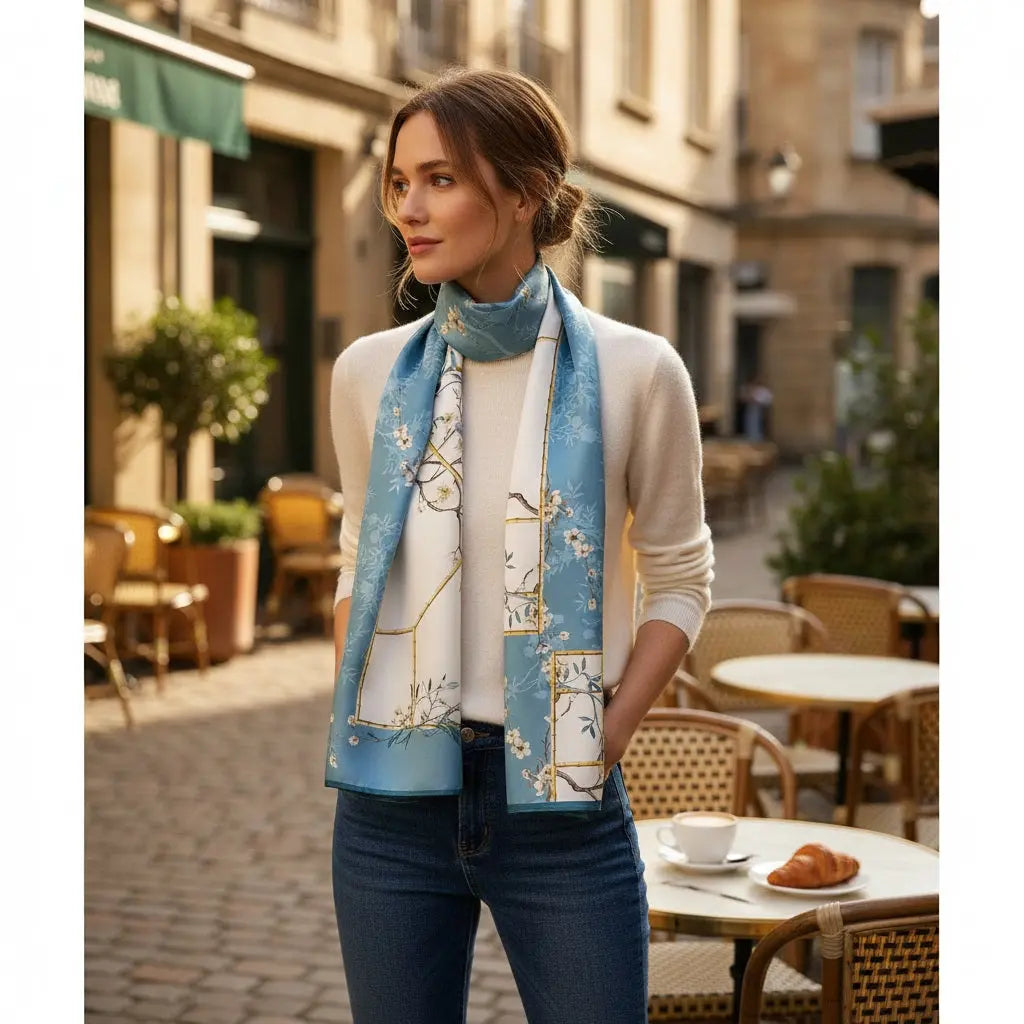 Foulard Soie - MIYUKI - Coeur de Foulard
