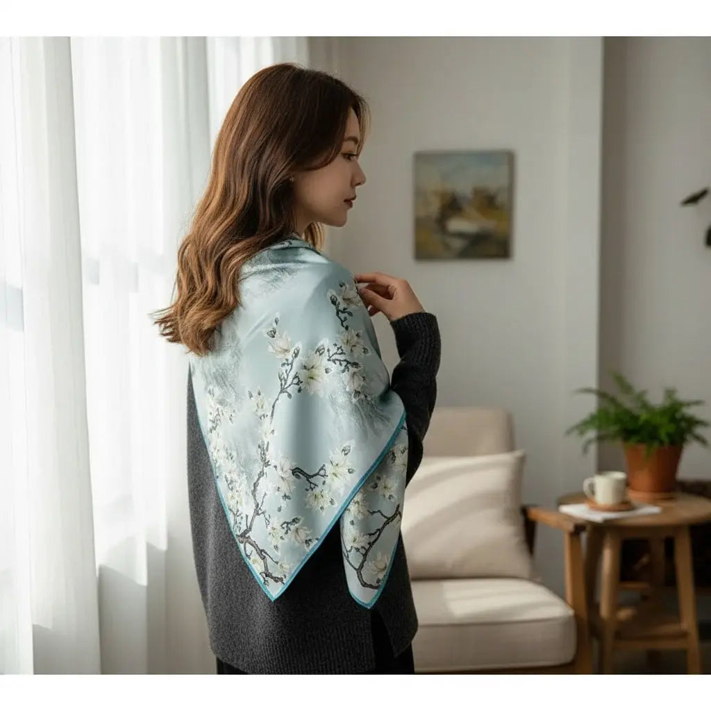 Foulard Soie - NORIKO - Coeur de Foulard