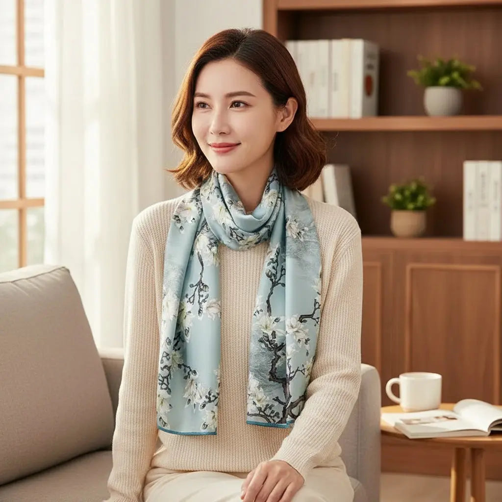 Foulard Soie - NORIKO - Coeur de Foulard