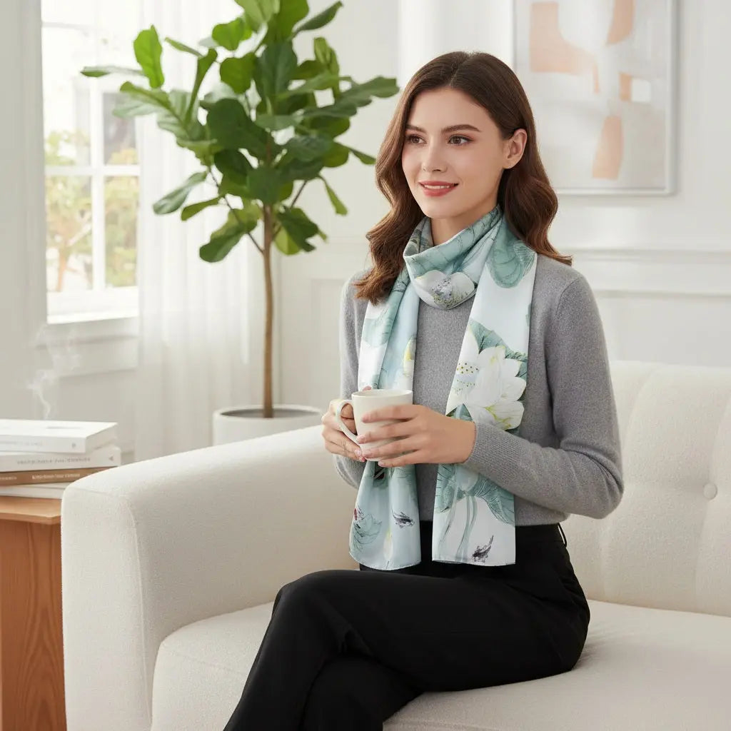 Foulard Soie - RIKA - Coeur de Foulard