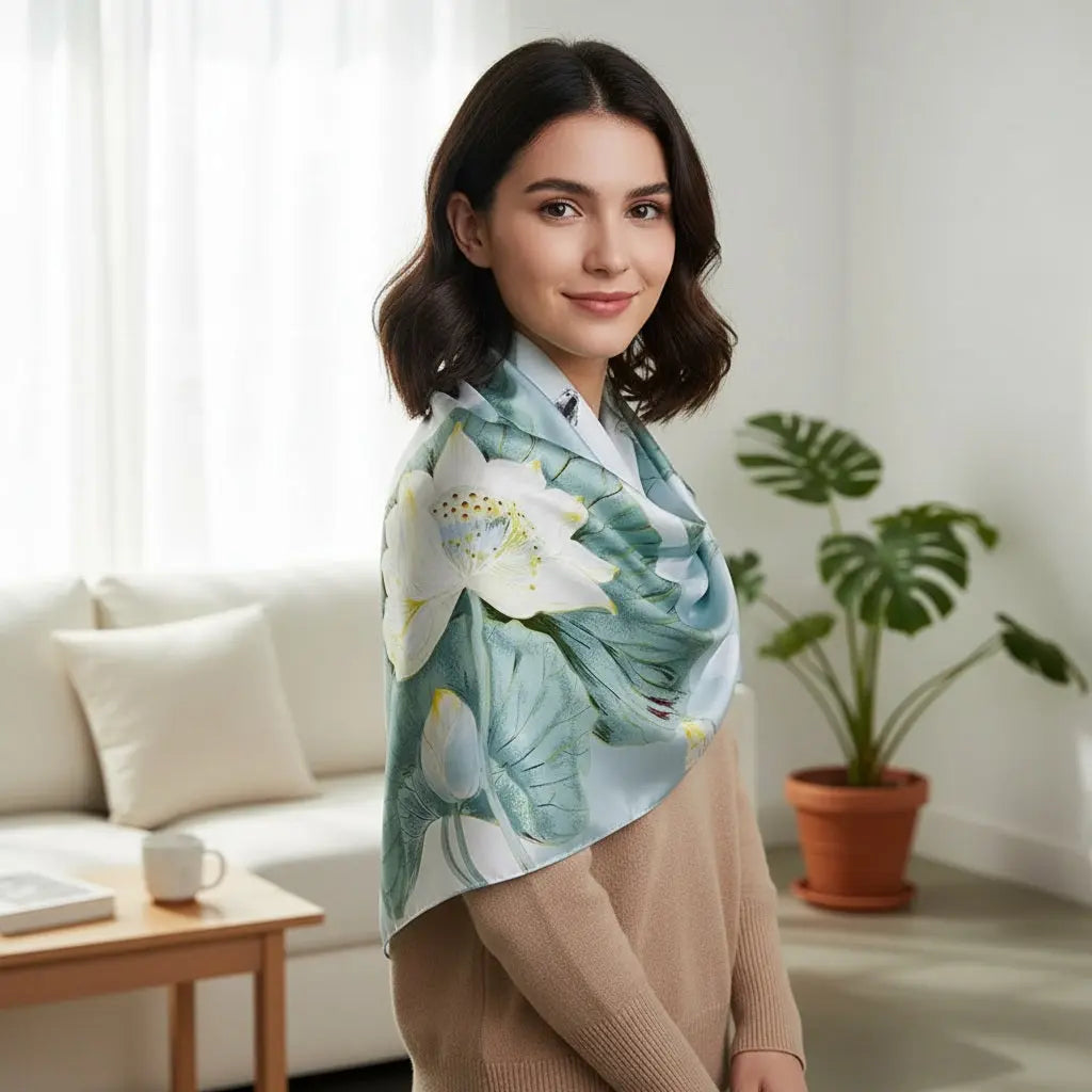 Foulard Soie - RIKA - Coeur de Foulard