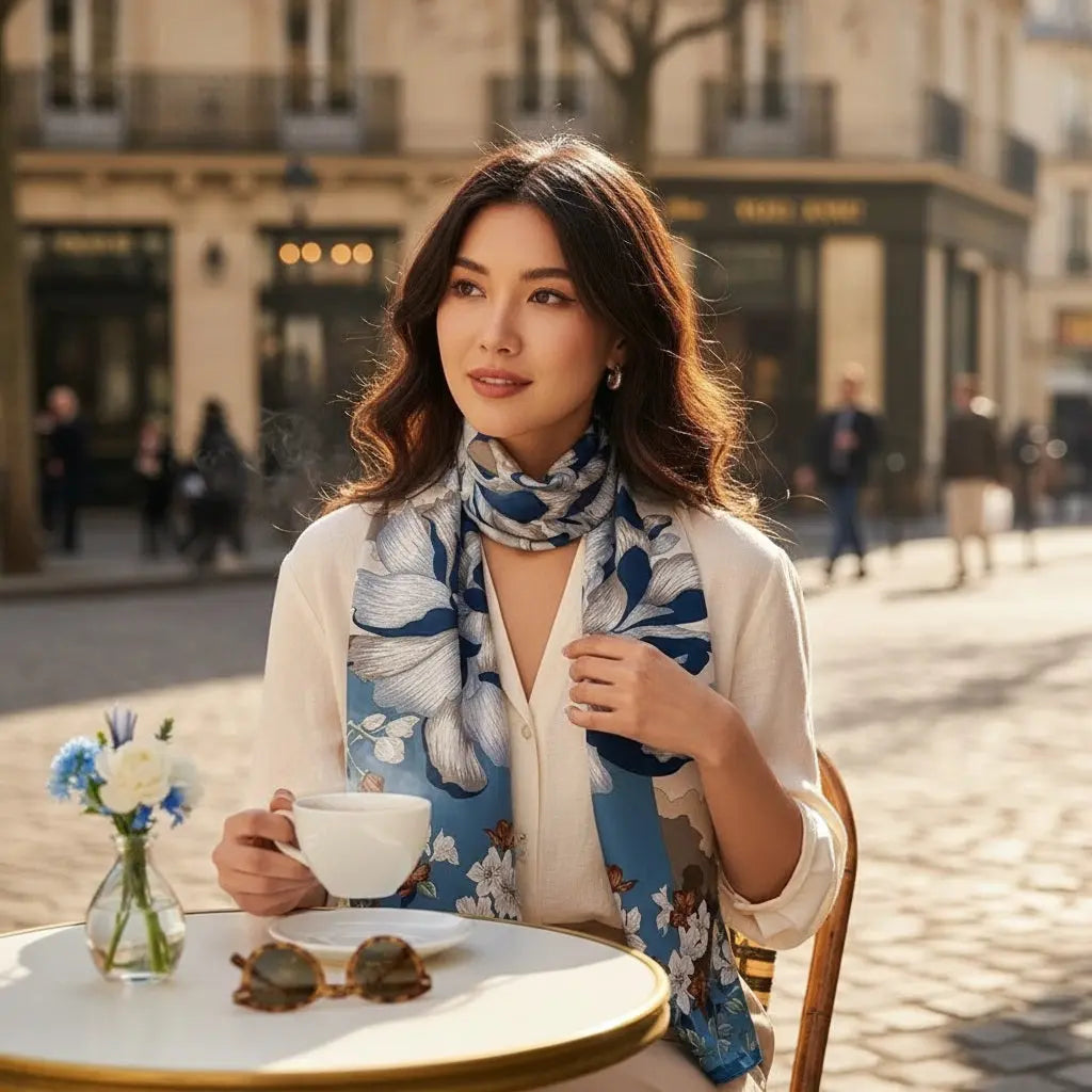Foulard Soie - SAKI - Coeur de Foulard