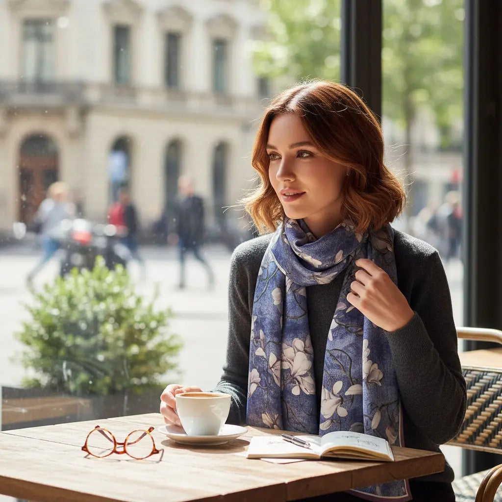 Foulard Soie - SHIZUKA - Coeur de Foulard